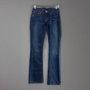 True religion jeans womens 26 Y2K bootcut blue denim low rise flare